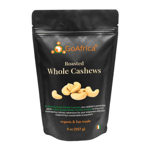 GoAfrica Roasted Cashews - 8oz. bag - Image 2